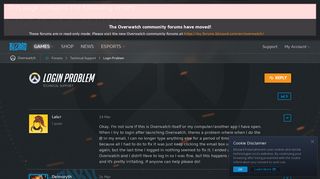 Login Problem - Overwatch Forums - Blizzard Entertainment