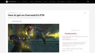 How to Get on Overwatch's PTR and Try New Heroes - Dot Esports