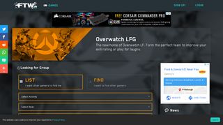 Overwatch LFG - Find Heroes Fast - FTW.in