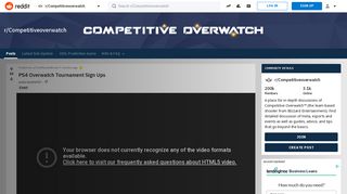 PS4 Overwatch Tournament Sign Ups : Competitiveoverwatch - Reddit