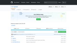 GitHub - ovh/go-ovh: Simple go wrapper for the OVH API