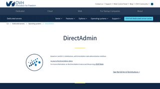 Direct Admin - Dedicated servers - OVH
