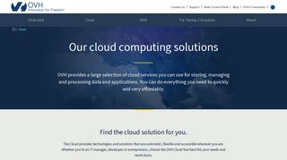 Cloud computing: discover our services and solutions - OVH
