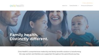 Ovia Health: Home page