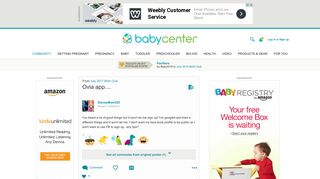 Ovia app.... - BabyCenter