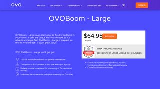Large Mobile Broadband Plan | OVO