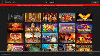 OVO Casino - Online Casino Games | Free Play or Real Money