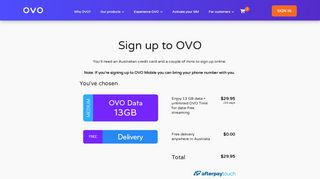 Sign up - OVO Mobile | #ForTheFans - WhatPhone