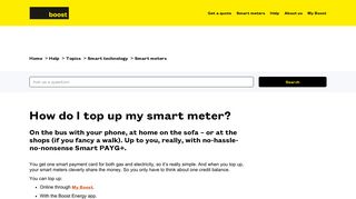 How do I top up my smart meter? | OVO Energy - Boost