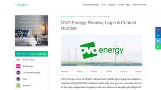 OVO Energy: Review, Login & Contact Number | The Switch