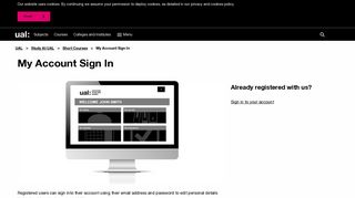 My Account Sign In | UAL - University of the Arts London