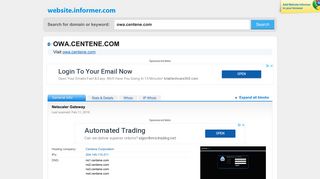owa.centene.com at WI. Netscaler Gateway - Website Informer