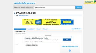owa.dyn-intl.com at WI. Outlook Web App - Website Informer