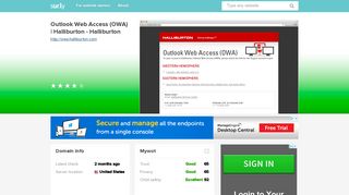 owa.halliburton.com - Outlook Web Access (OWA) | Hal ... - Sur.ly