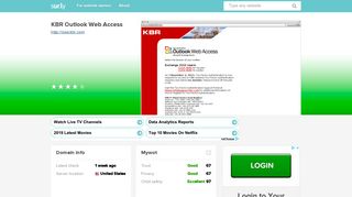 owa.kbr.com - KBR Outlook Web Access - Owa KBR - Sur.ly
