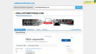 owa.lifetimefitness.com at WI. Outlook Web App - Website Informer