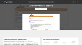 Owa Marriott. Outlook Web Access - Popular Website Reviews