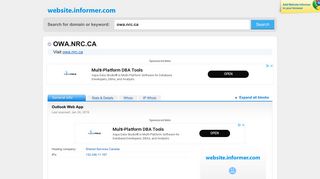 owa.nrc.ca at WI. Outlook Web App - Website Informer
