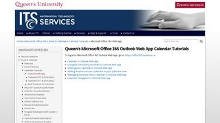 Microsoft Office 365 Web App | ITS - Queen's University