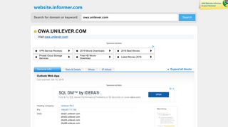 owa.unilever.com at WI. Outlook Web App - Website Informer