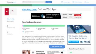Access owa.usg.com. Outlook Web App