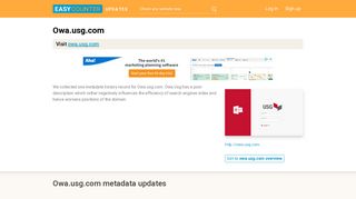 Owa Usg (Owa.usg.com) - Outlook Web App - Easy Counter