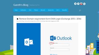 Remove Domain requirement form OWA Login (Exchange 2013 / 2016)