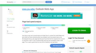Access owa.yu.edu. Outlook Web App