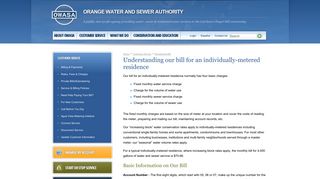 Residential Bill - OWASA | Orange Water and Sewer Authority
