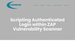 Scripting Authenticated Login within ZAP Vulnerability Scanner