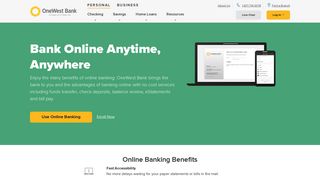 Bank Online Anytime, Anywhere with Online Banking | OneWest Bank