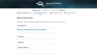 MacSales.com - Create Your Other World Computing Account
