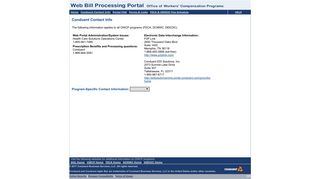 Web Bill Processing Portal - Conduent Contact Information