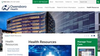Health Resources - Owensboro Health