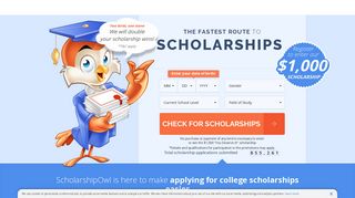 ScholarshipOwl - hundreds of scholarships one click away