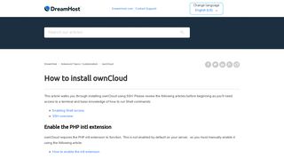 How to install ownCloud – DreamHost