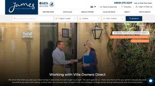 Working with Villa Owners Direct - James Villa Holidays