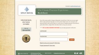 Owner Login - Welcome Back Splitrock Owners!