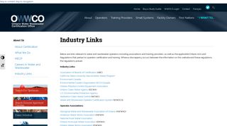 Industry Links | OWWCO