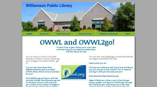 williamsonlibrary | OWWL and OWWL2go - Williamson Public Library