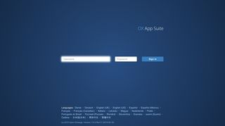 App Suite. Login - OX App Suite