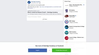Take a look at our new student portal!... - Oxbridge Academy | Facebook