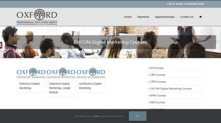 OXCOM Digital Marketing Courses - Oxford Professional Education ...