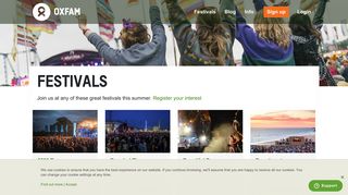 This year's festivals | Oxfam Festivals - Oxfam GB