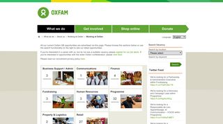 Jobs at Oxfam - Oxfam GB