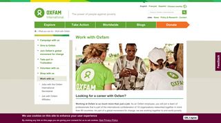 Work with Oxfam | Oxfam International