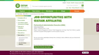 Job opportunities with Oxfam Affiliates | Oxfam International