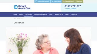 Live In Care Oxford | Home Care Oxford | Oxford Aunts