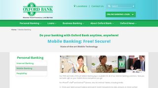 Mobile Banking - Oxford Bank & Trust