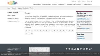 Turnitin - Oxford Brookes University
